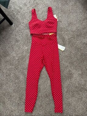 all in motion Red Heart Print Two-Piece Active Set
